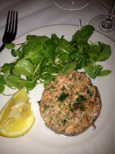 Barbarella Chelsea's wasabi salmon tartare