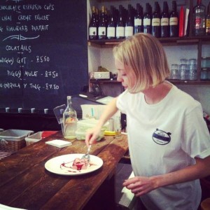 Lucy Hambro from the Wiggies pop up restaurant