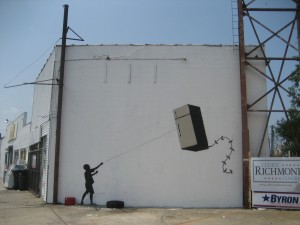 Banksy Fridge mural