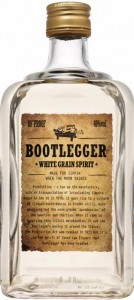 A Bottle of bootlegger white spirit