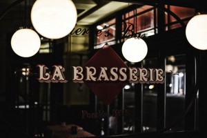 La Brasserie Chelsea - Brasserie Logo On Mirror