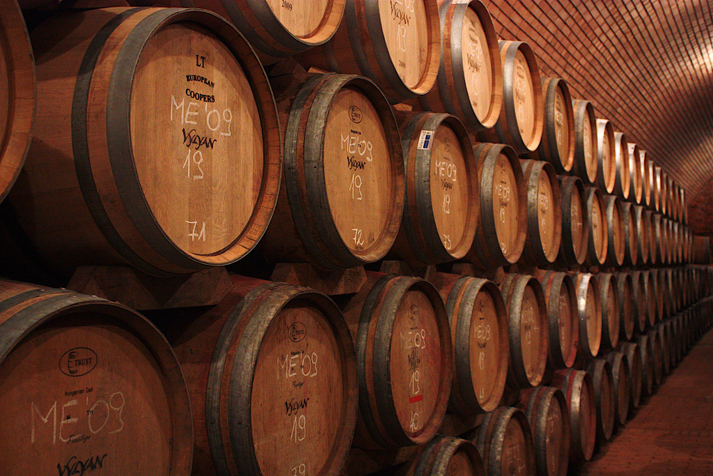 Barrels o' wine