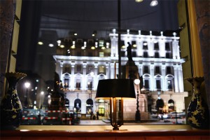The Balcon @ The Sofitel Hotel London, St James - View of St James and statues