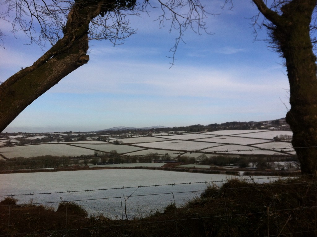 Dartmoor hotel Moorland Garden under snow