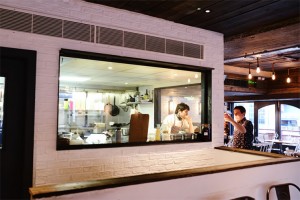 SOURCE Battersea, Ransomes Dock Restaurant London - Open kitchen and staff