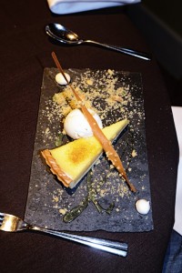 stunning dessert at The Quies Restaurant