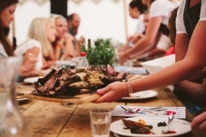 platters of food at Somersault Festival