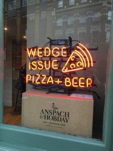 TastingBritain.co.uk - Wedge Issue Pizza & Beer, Clerkenwell, London