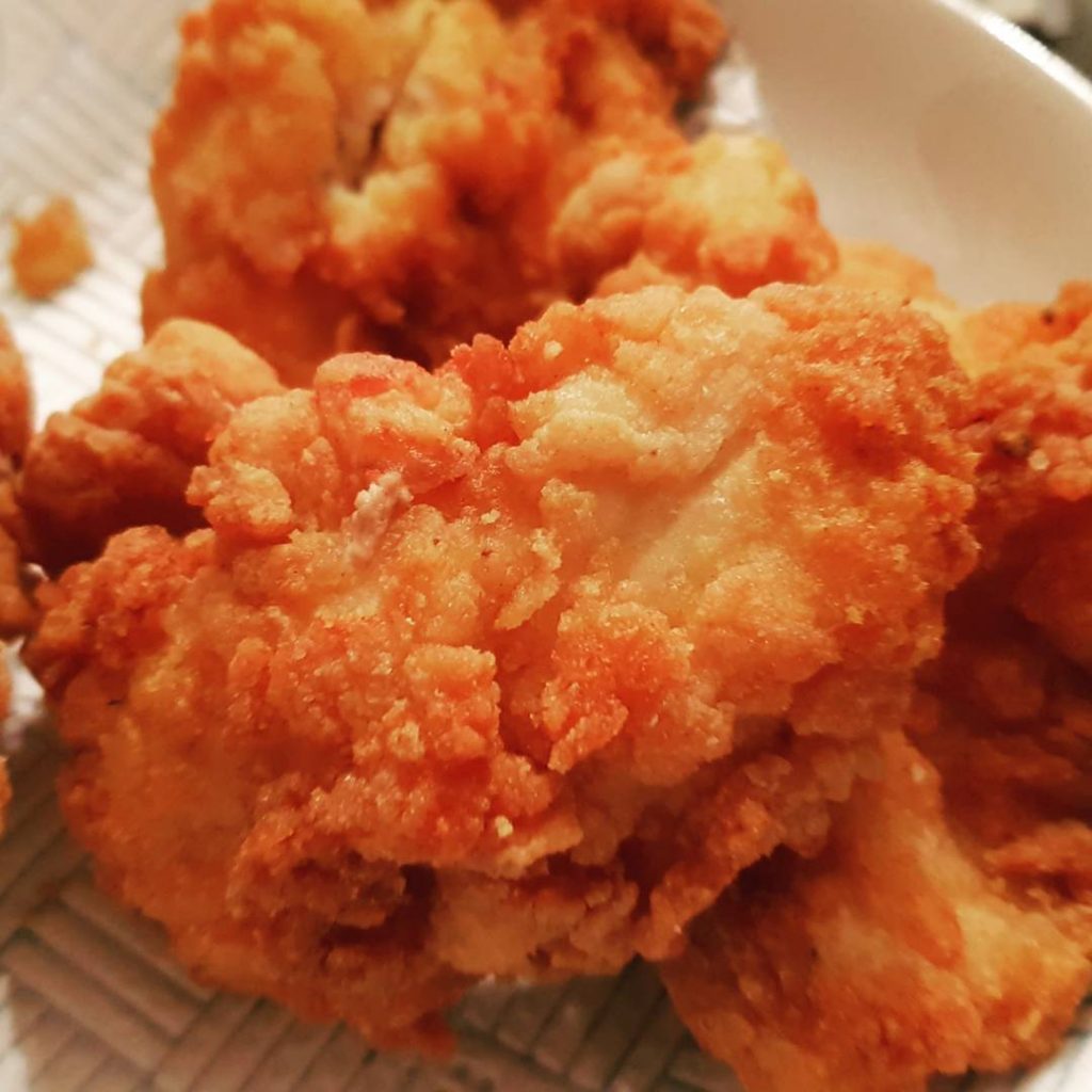 Recipe Japanese style fried chicken for burgers, wraps, salad and more