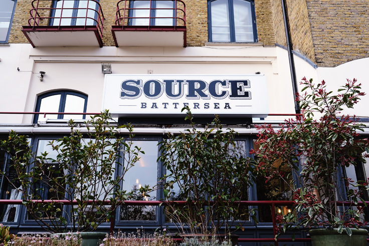 SOURCE Battersea, Ransomes Dock Restaurant London - Front Entrance